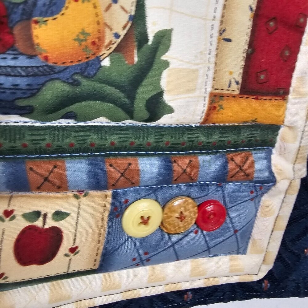 Handmade 2PC Pillowcase‎ Quilted Country Charm MFH Decor Leslie Black Cranston - Picture 16 of 16